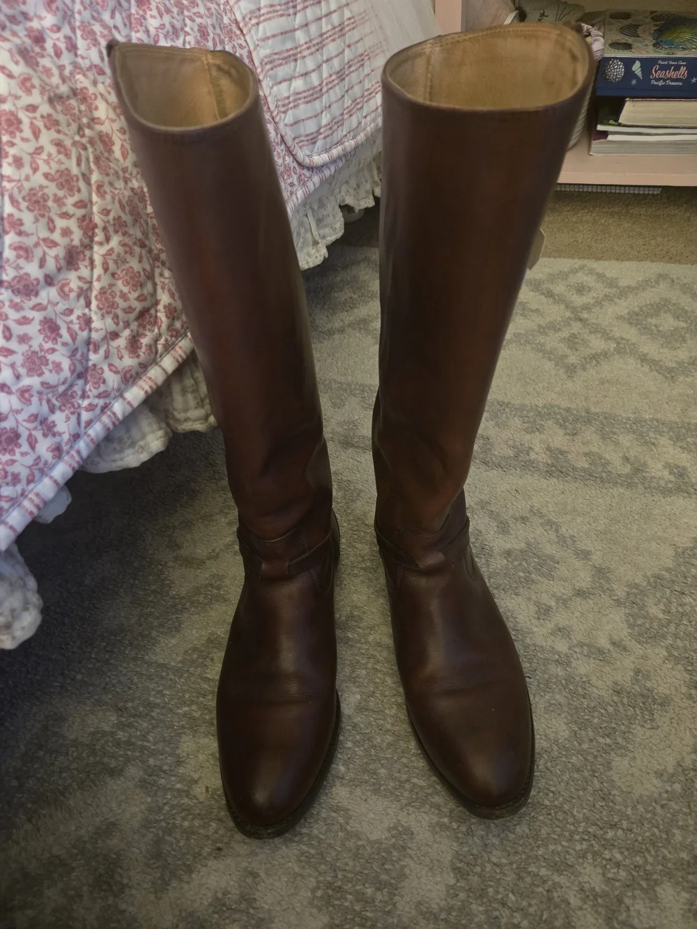 Frye Women's Brown Leather Riding Boots